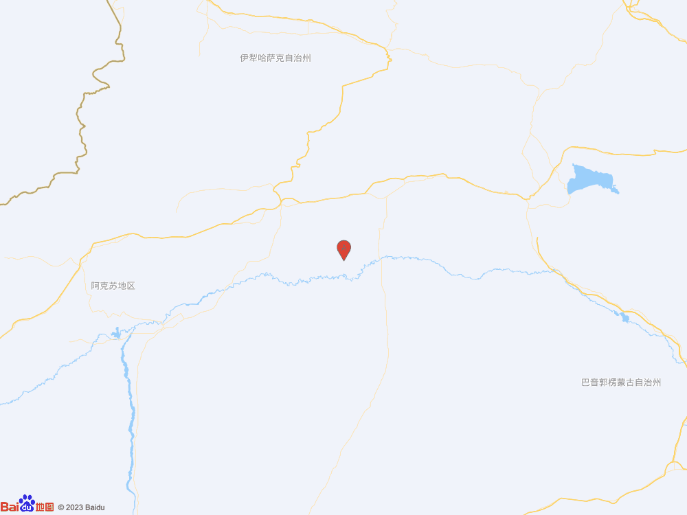 新疆阿克蘇地區(qū)庫車市（北緯41.20度，東經(jīng)83.75度）發(fā)生3.3級地震