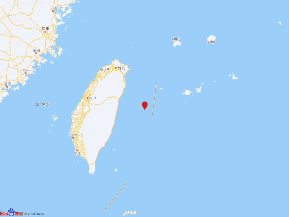 臺灣花蓮縣海域發(fā)生4.2級地震